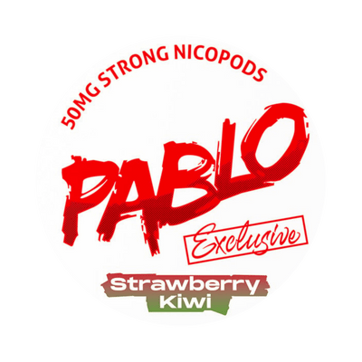 Pablo Exclusive Strawberry Kiwi 50mg nicotine pouch can – Slim moist, 30 mg, 20 pouches