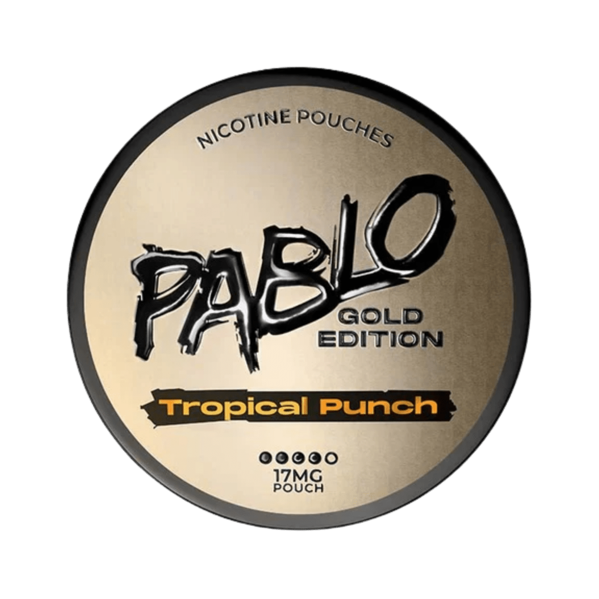 Pablo Gold Edition Tropical Punch nicotine pouch can – Slim moist, 17mg, 20 pouches