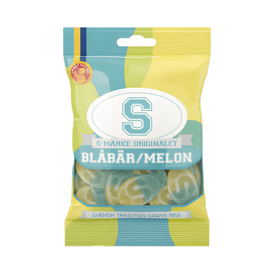 S - Märke Bllueberry/Melon 80g - Pouchland