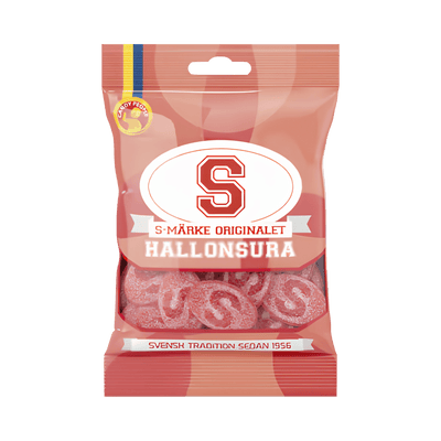 S - Märke Hallonsura 80g - Pouchland