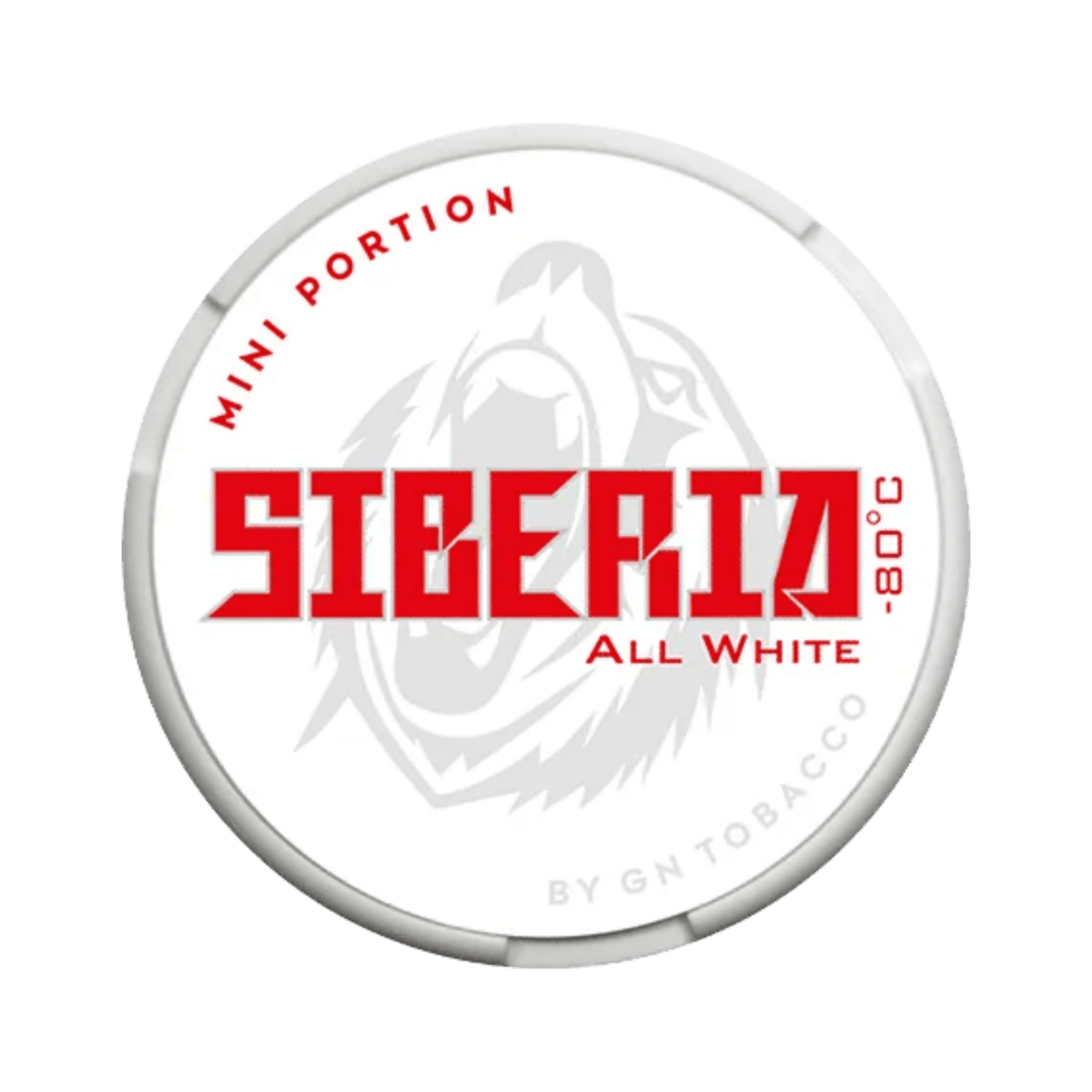 Siberia Portion Mini nicotine pouch can – Regular format, 19.4mg, 20 pouches