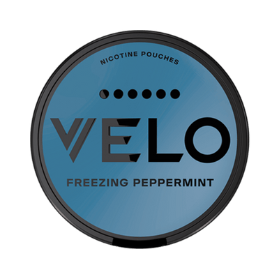 VELO Freezing Peppermint Max nicotine pouch can – Slim, 17mg, 20 pouches