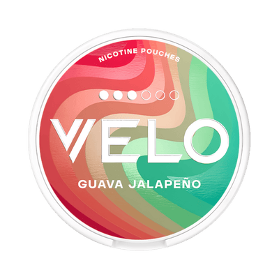 VELO Guava Jalapeño nicotine pouch can – Slim moist, 8 mg, 20 pouches