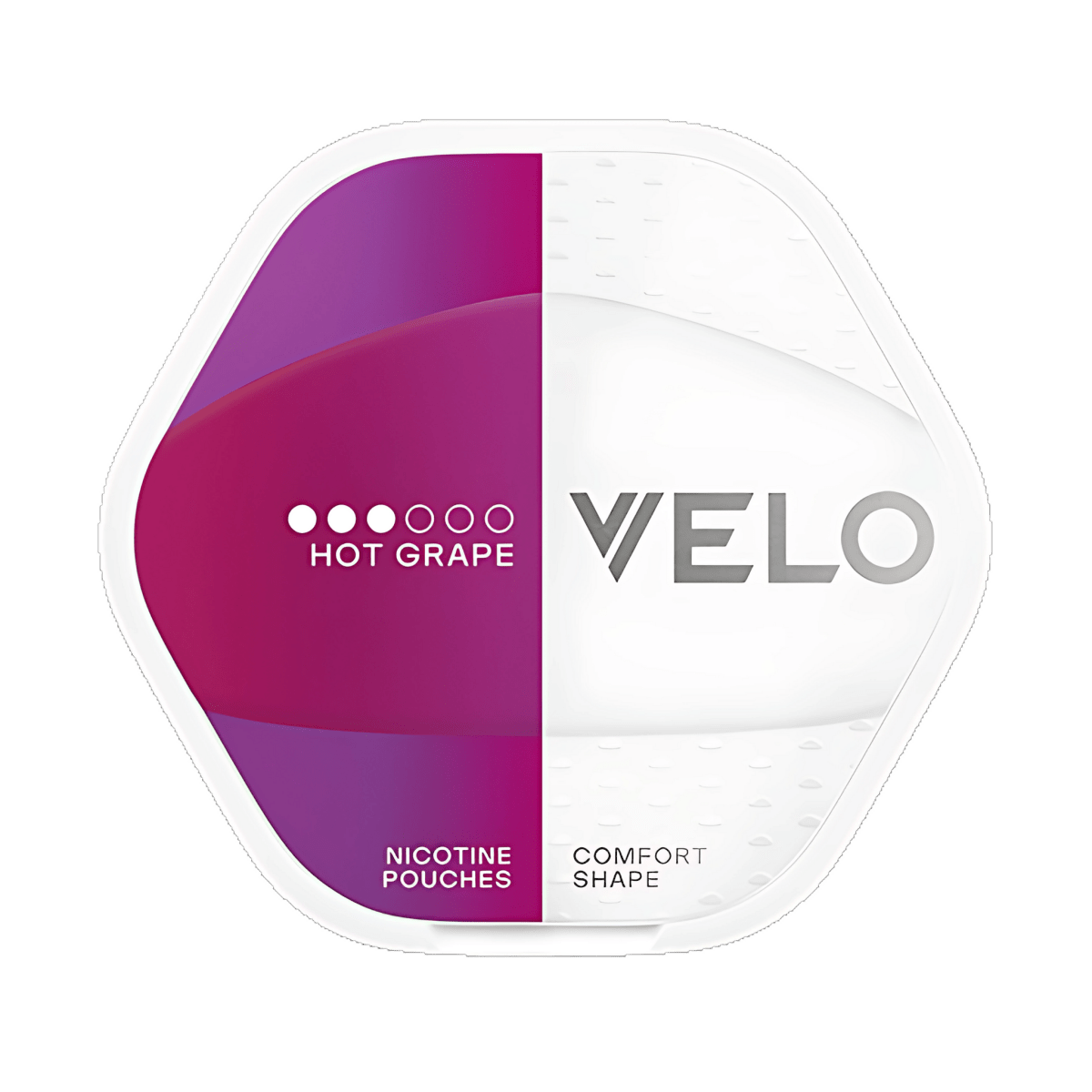 VELO Shift Hot Grape nicotine pouch can – Slim, 8mg, 20 pouches