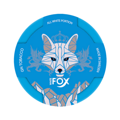 White Fox All White nicotine pouch can – Regular moist, 16.5 mg, 15 pouches