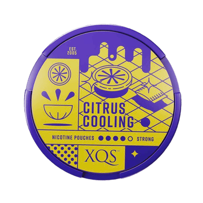 XQS Citrus Cooling nicotine pouch can – Slim moist, 4 mg, 20 pouches