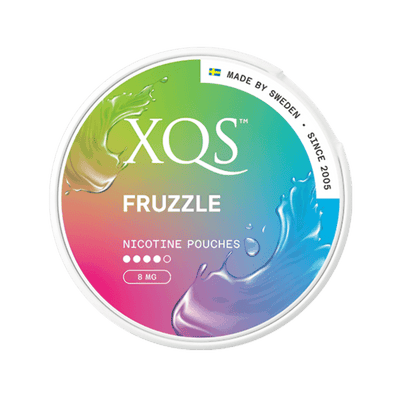 XQS Fruzzle nicotine pouch can – Slim moist, 8mg, 20 pouches