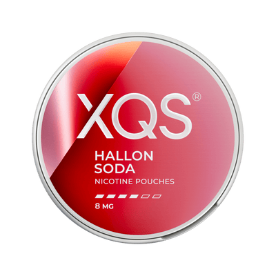 XQS Hallonsoda nicotine pouch can – Slim moist, 8mg, 20 pouches