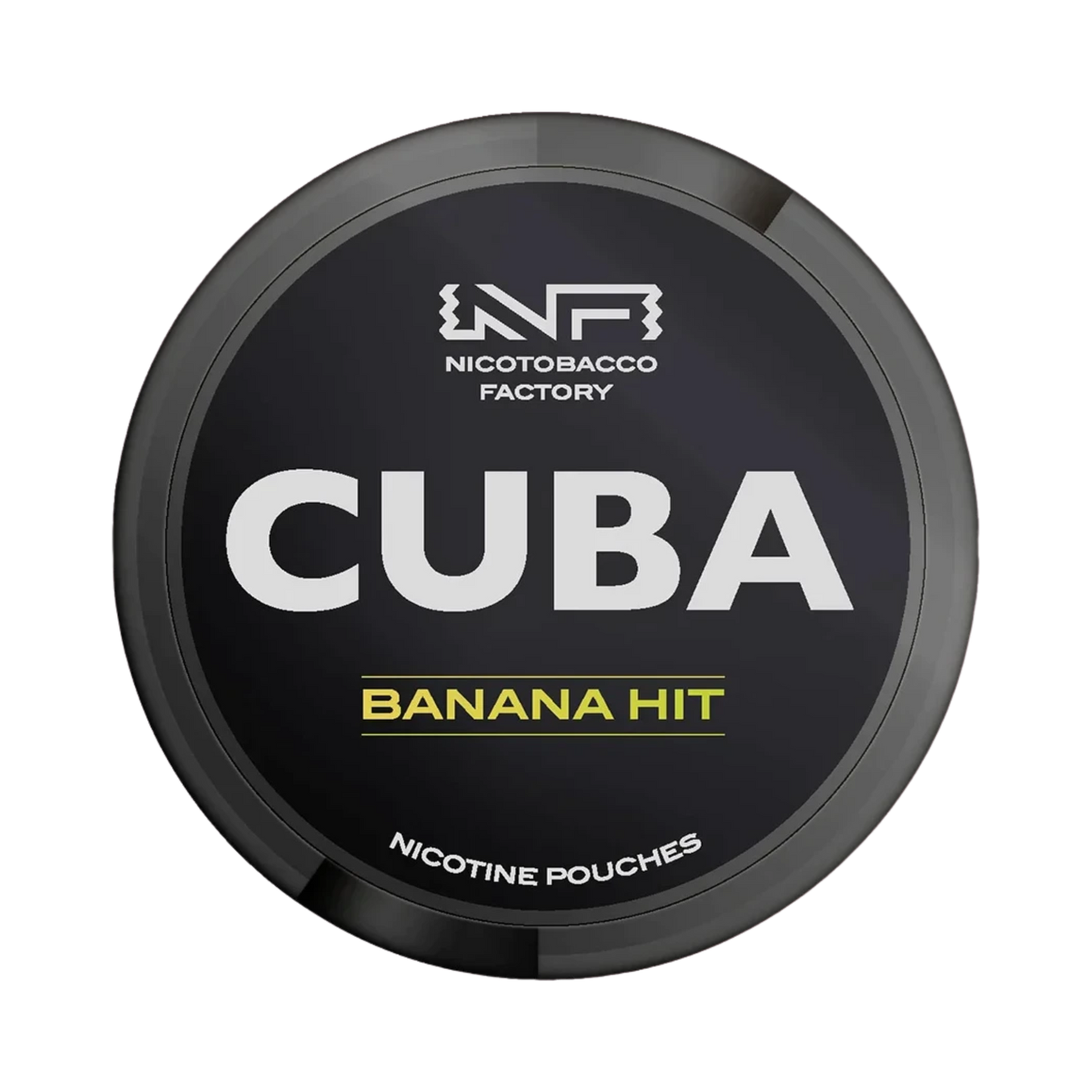 CUBA Black Banana Hit nicotine pouch can – Slim moist, 42.9 mg, 20 pouches