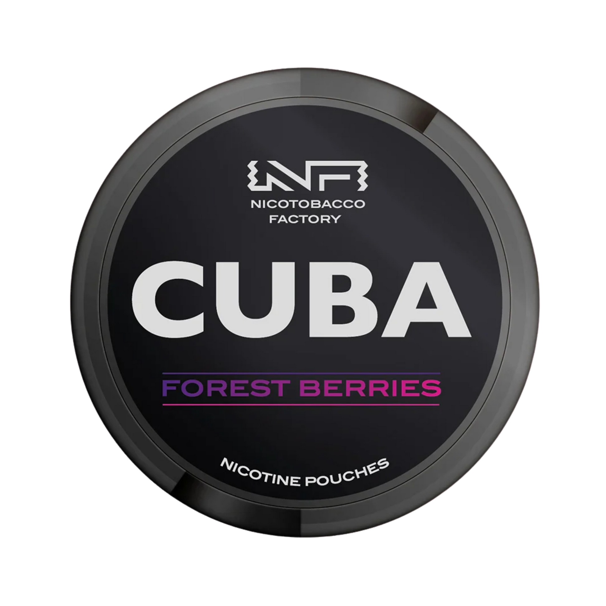 CUBA Black Forest Berries nicotine pouch can – Slim moist, 42.9mg, 20 pouches