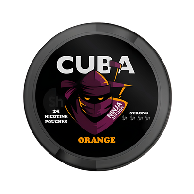 CUBA Ninja Orange Strong nicotine pouch can – Slim moist, 16.3 mg, 24 pouches
