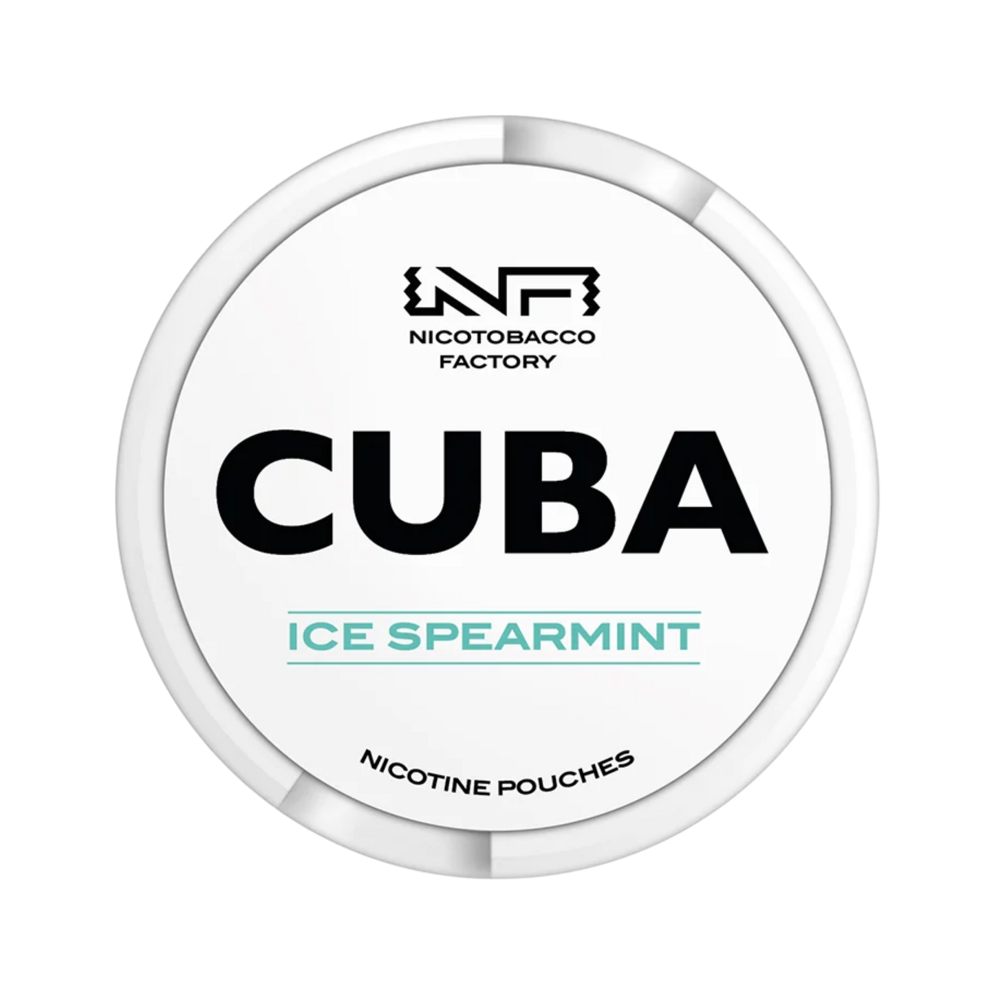 CUBA White Ice Spearmint nicotine pouch can – Slim moist, 10.4 mg, 20 pouches