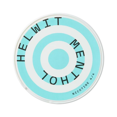 Helwit Menthol nicotine pouch can – Slim moist, 6mg, 20 pouches