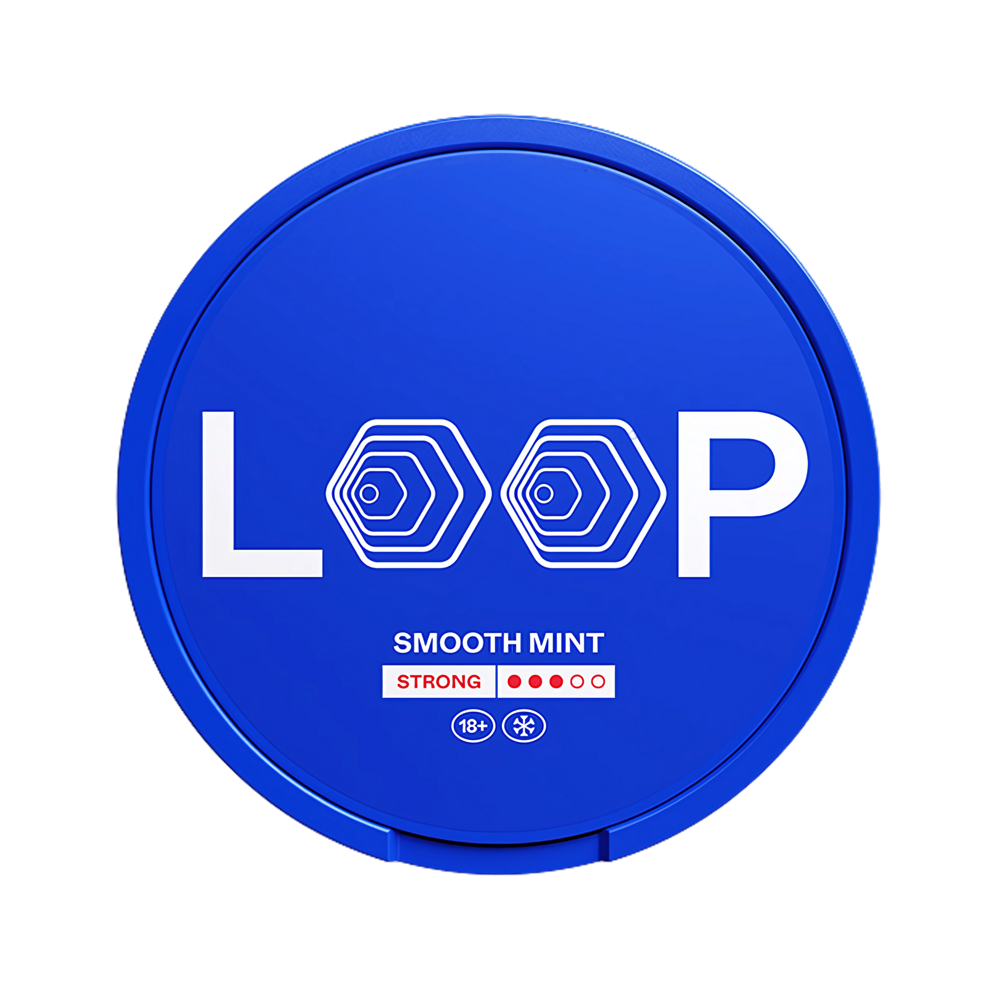 LOOP Smooth Mint Strong nicotine pouch can – slim semi-moist, 9.4mg, 20 pouches