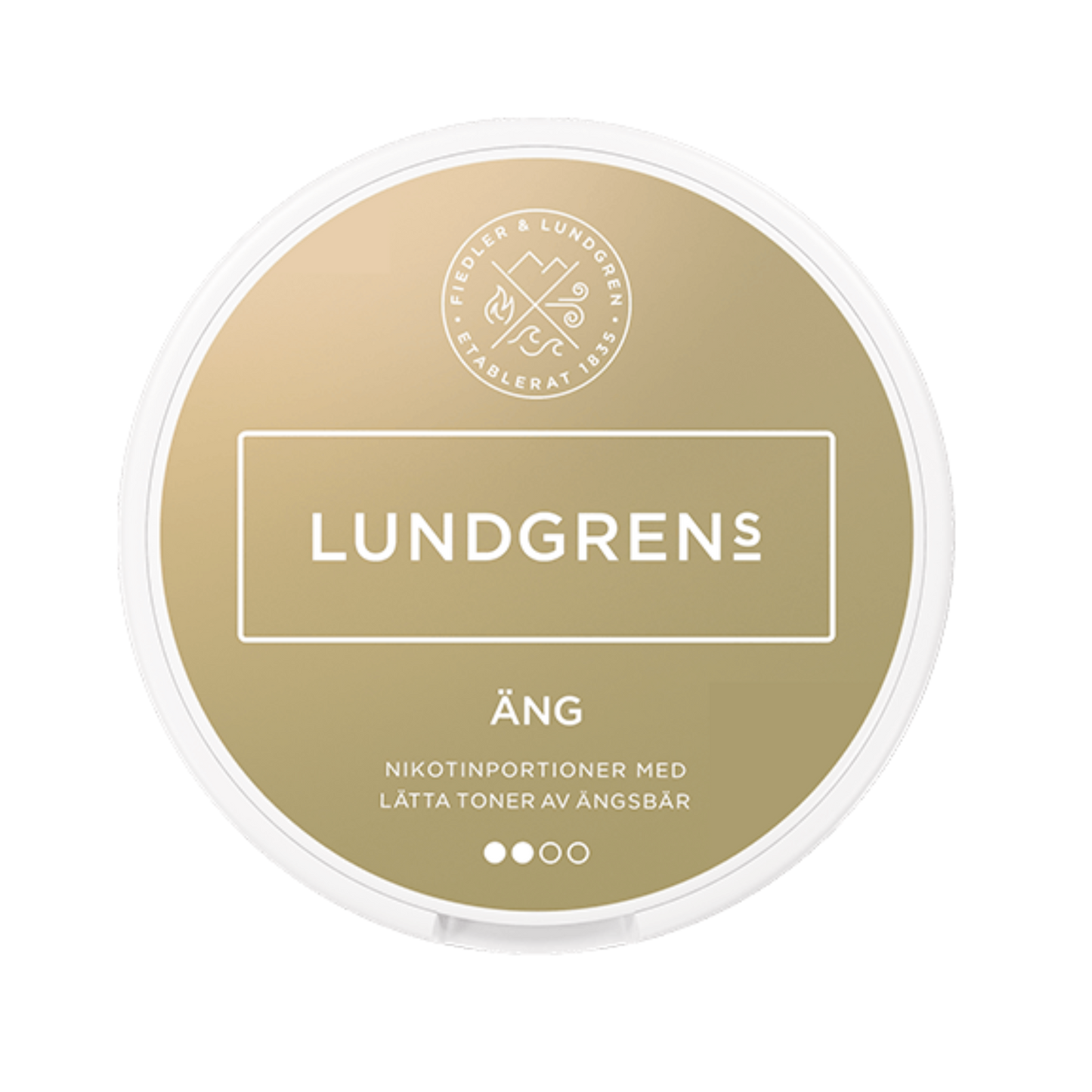 Lundgrens Äng nicotine pouch can – Large dry, 8 mg, 21 pouches