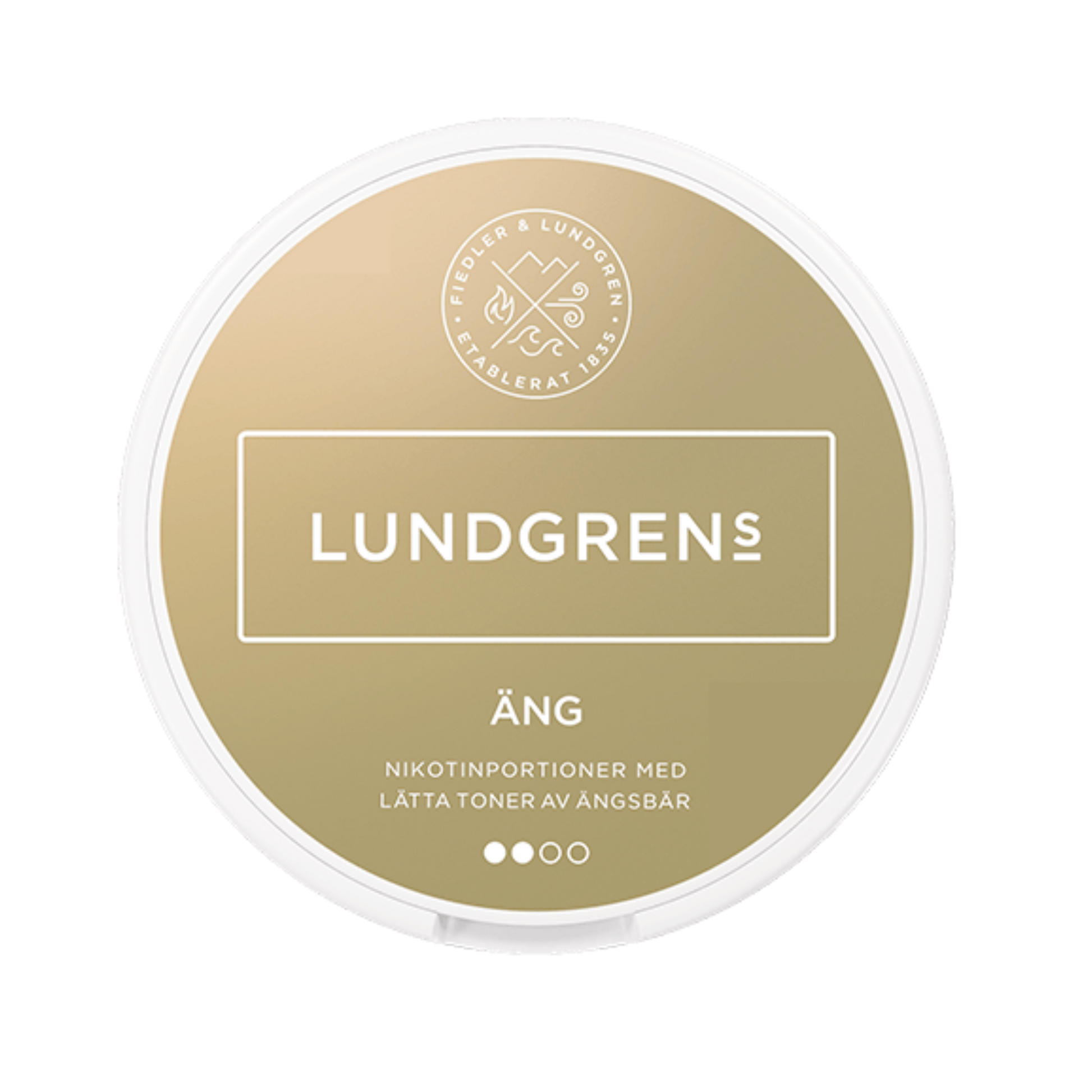 Lundgrens Äng nicotine pouch can – Large dry, 8 mg, 21 pouches