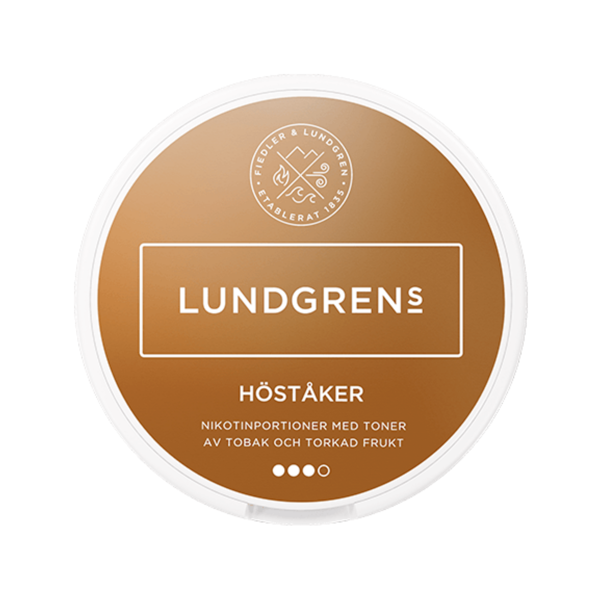 Lundgrens Höståker nicotine pouch can – Large dry, 10 mg, 21 pouches