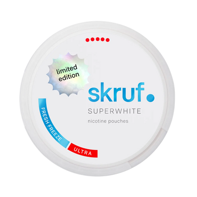 Skruf No.67 Fresh Freeze Ultra Strong nicotine pouch can – Slim semi-moist, 12 mg, 24 pouches