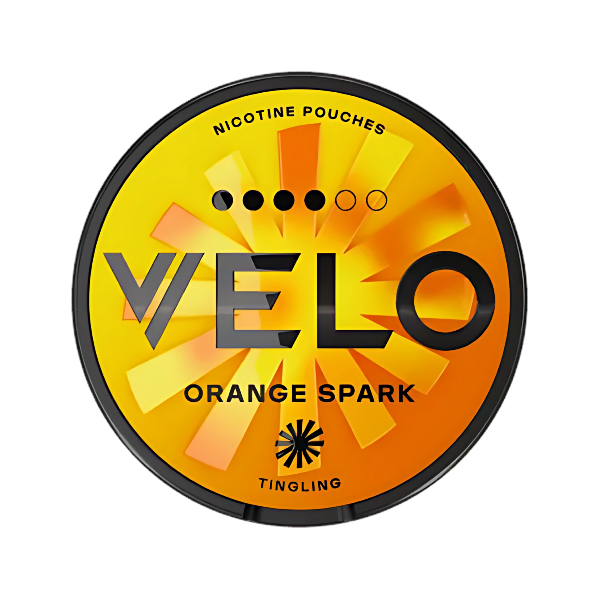 VELO Orange Spark nicotine pouch can – Slim, 10.9mg, 20 pouches