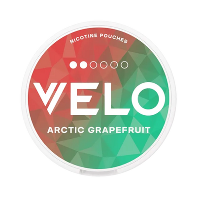 VELO Arctic Grapefruit nicotine pouch can – Slim, 6 mg, 20 pouches
