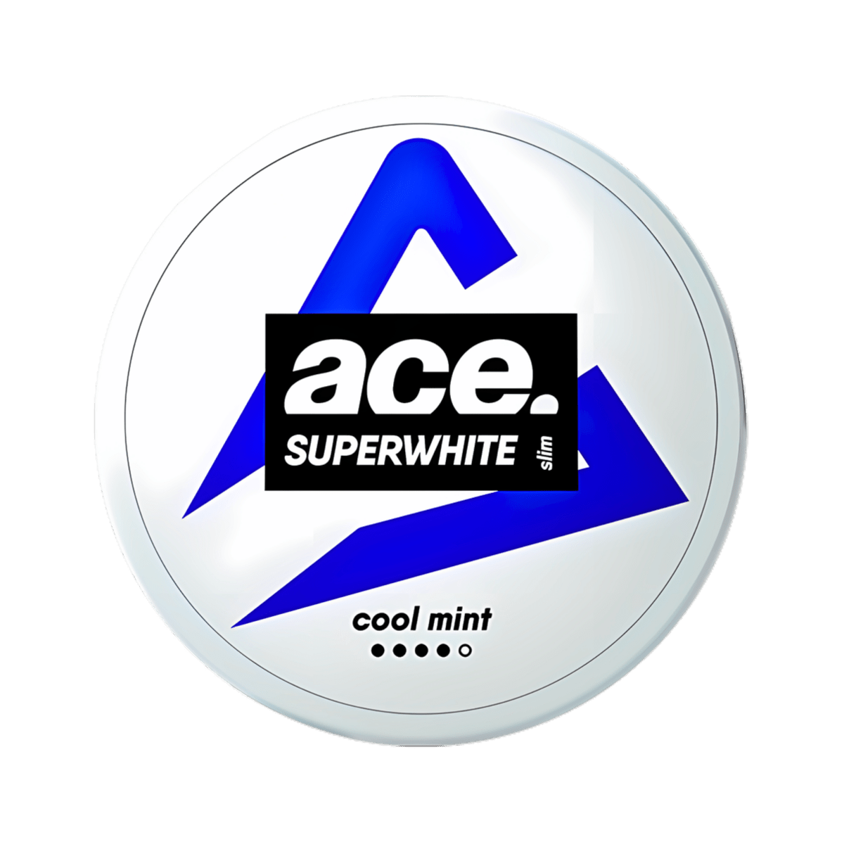 ACE Cool Mint nicotine pouch can – Slim all-white, 6 mg, 20 pouches