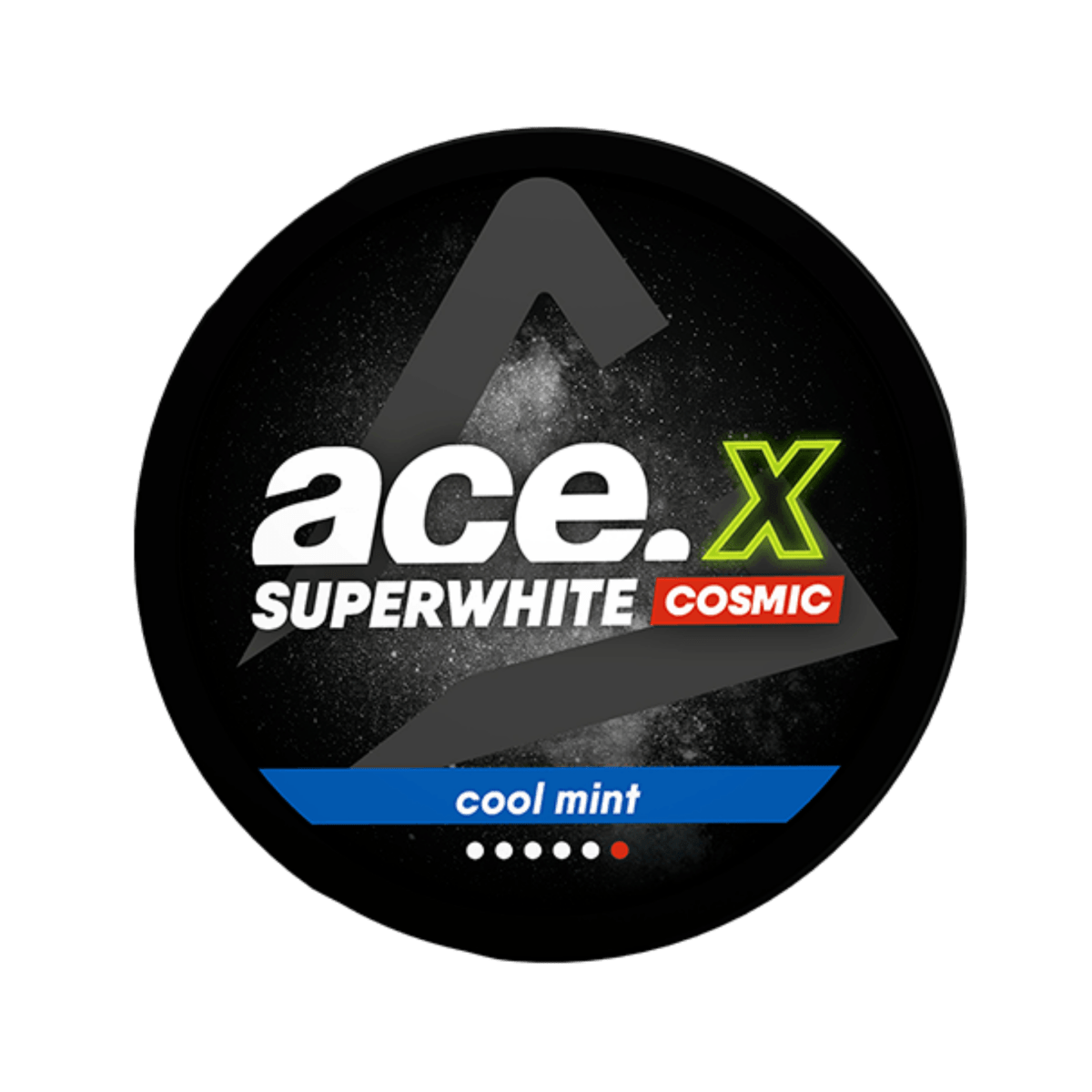 ACE x Cosmic Cool Mint nicotine pouch can – Regular format, 11.5mg, 18 pouches