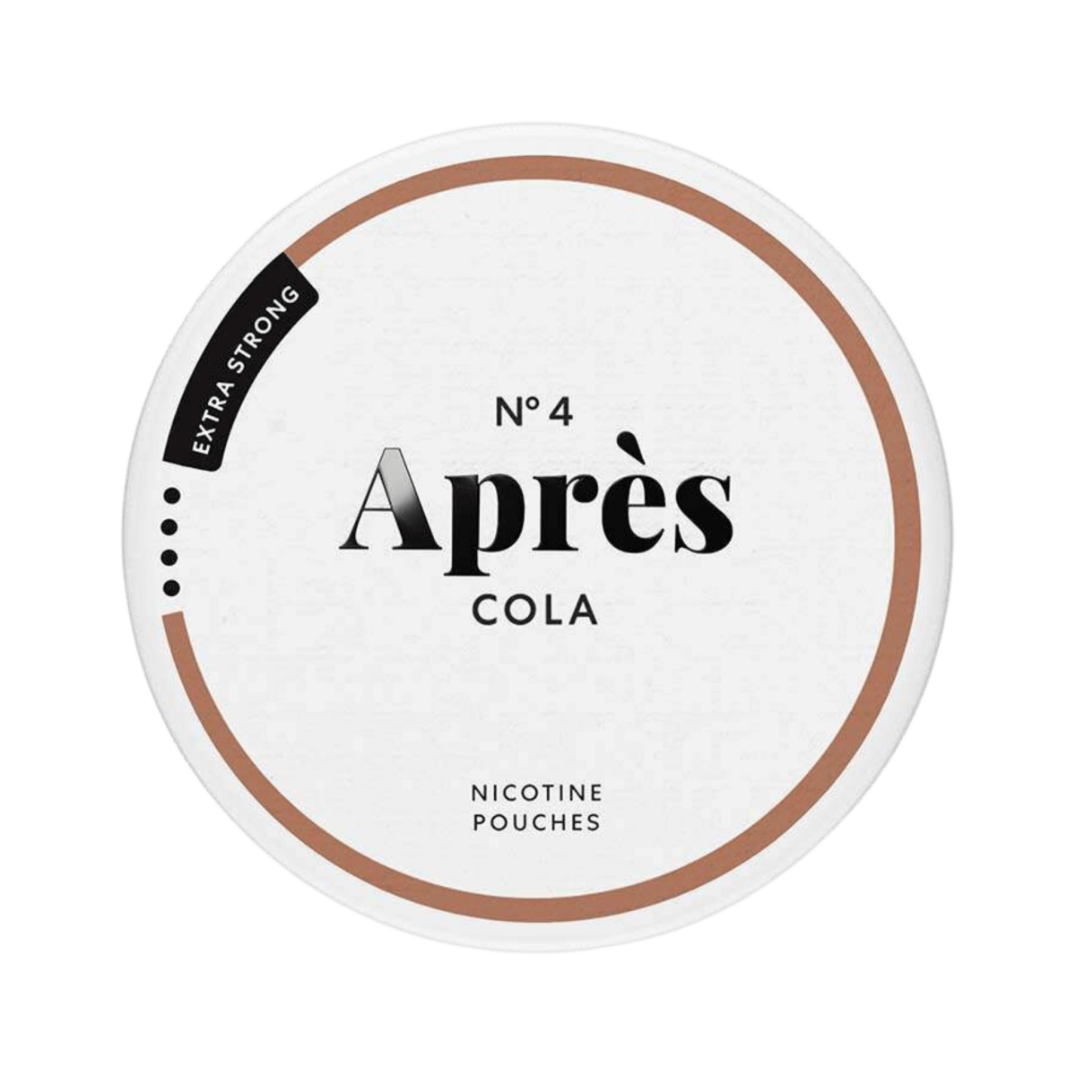 Après Cola Extra Strong nicotine pouch can – Slim all-white, 8.3mg, 20 pouches
