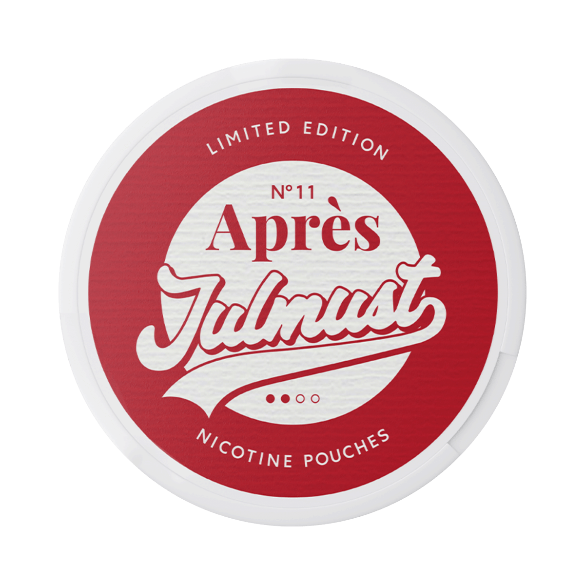 Après Julmust Limited Edition nicotine pouch can – Slim all-white, 4.4mg, 20 pouches