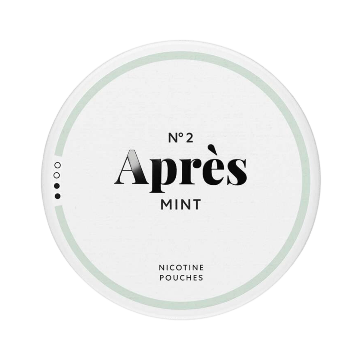 Après Mint nicotine pouch can – Slim all-white, 4.4mg, 20 pouches