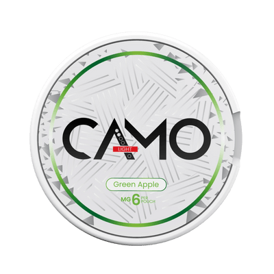 Can of CAMO Green Apple - Nicotine Pouches