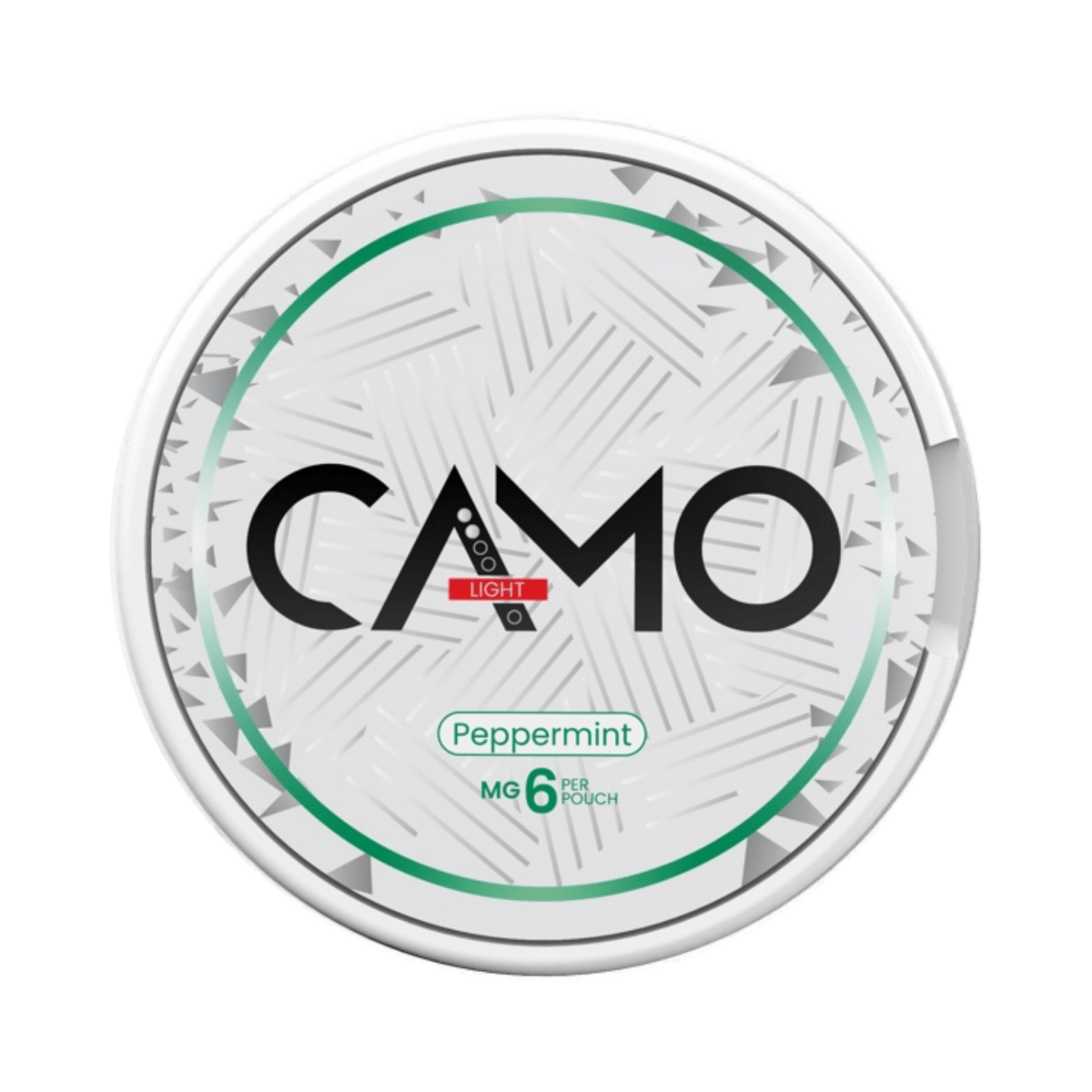 CAMO Peppermint 6mg nicotine-free pouch can – Slim, 0 mg, 20 pouches