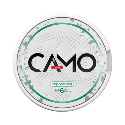 CAMO Peppermint 6mg nicotine-free pouch can – Slim, 0 mg, 20 pouches
