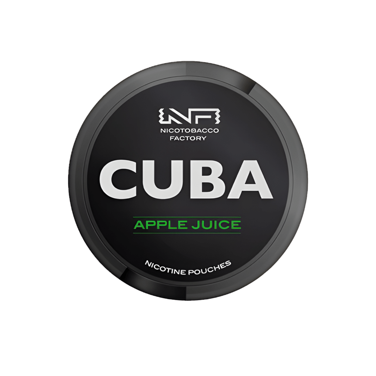 Cuba Black Apple Juice nicotine pouch can – Slim moist, 42.9mg, 20 pouches