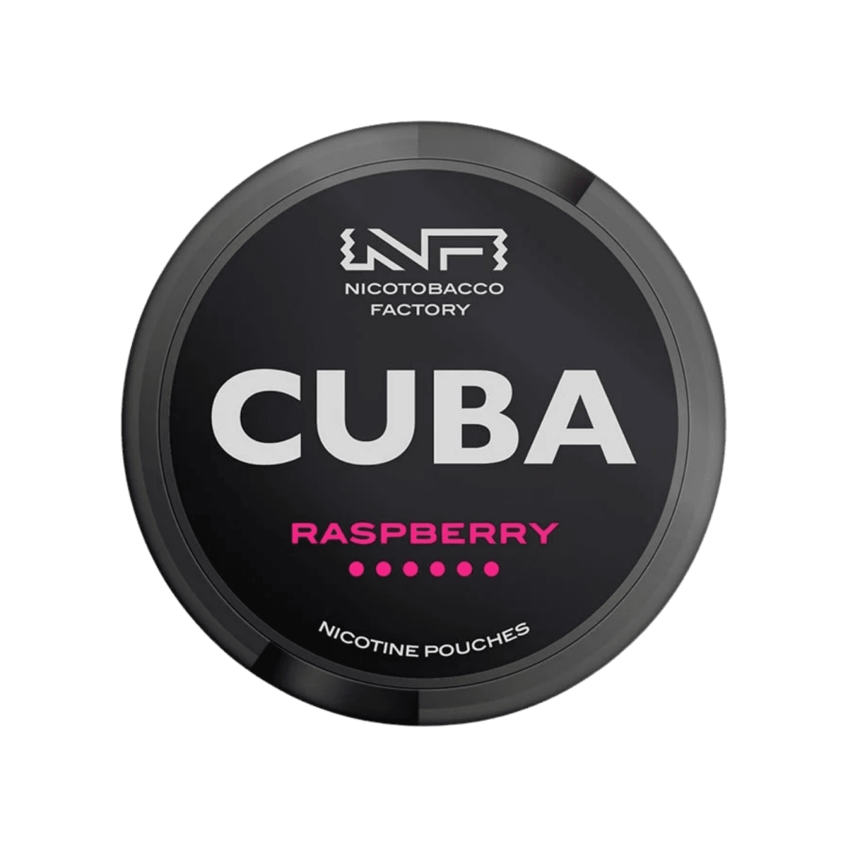 Cuba Black Raspberry nicotine pouch can – Slim moist, 42.9mg, 20 pouches