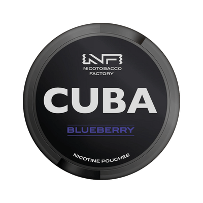 CUBA Blueberry nicotine pouch can – Slim moist, 42.9mg, 20 pouches