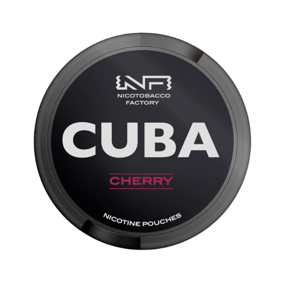 CUBA Cherry nicotine pouch can – Slim moist, 42.9 mg, 20 pouches