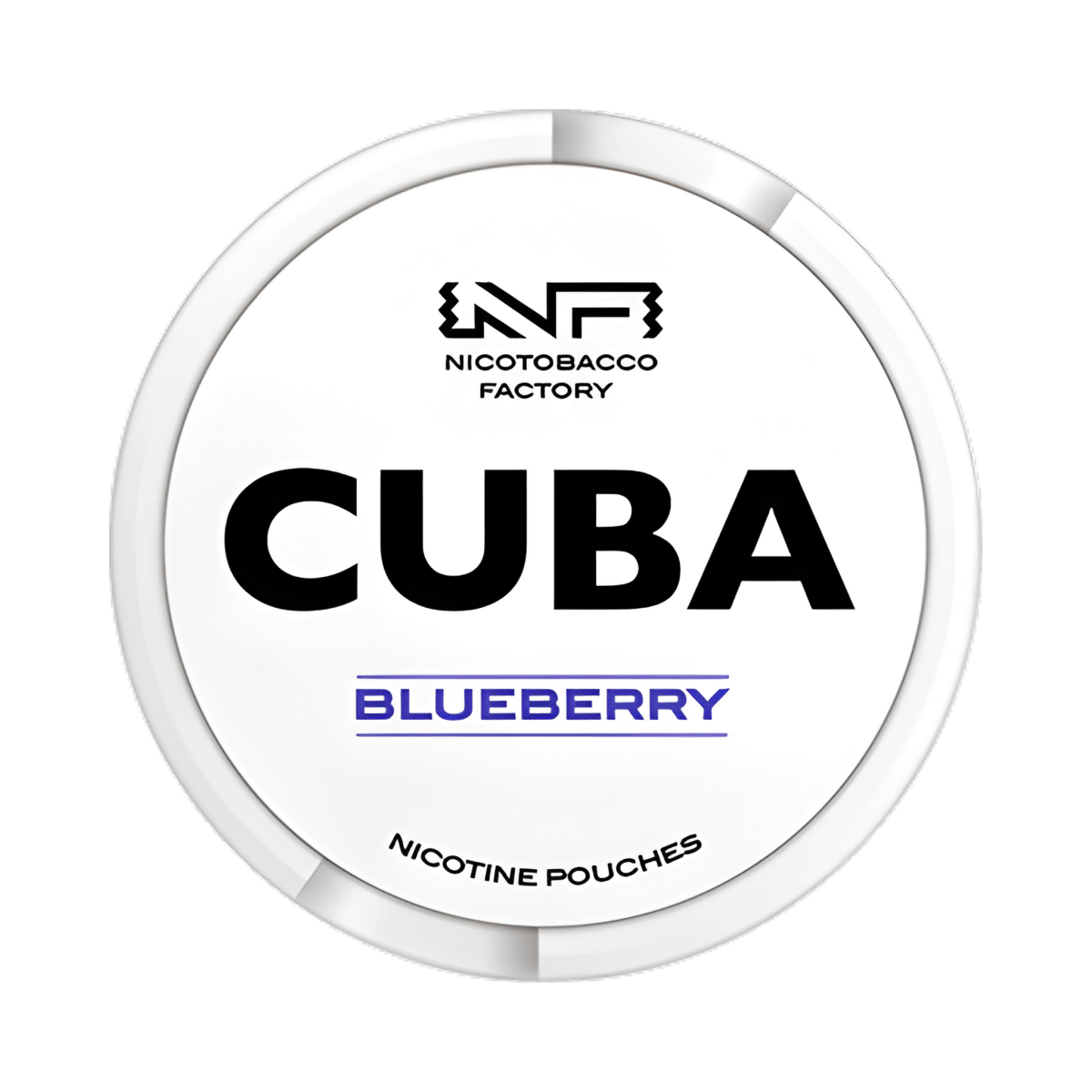 CUBA White Blueberry nicotine pouch can – Slim moist, 10.4mg, 20 pouches