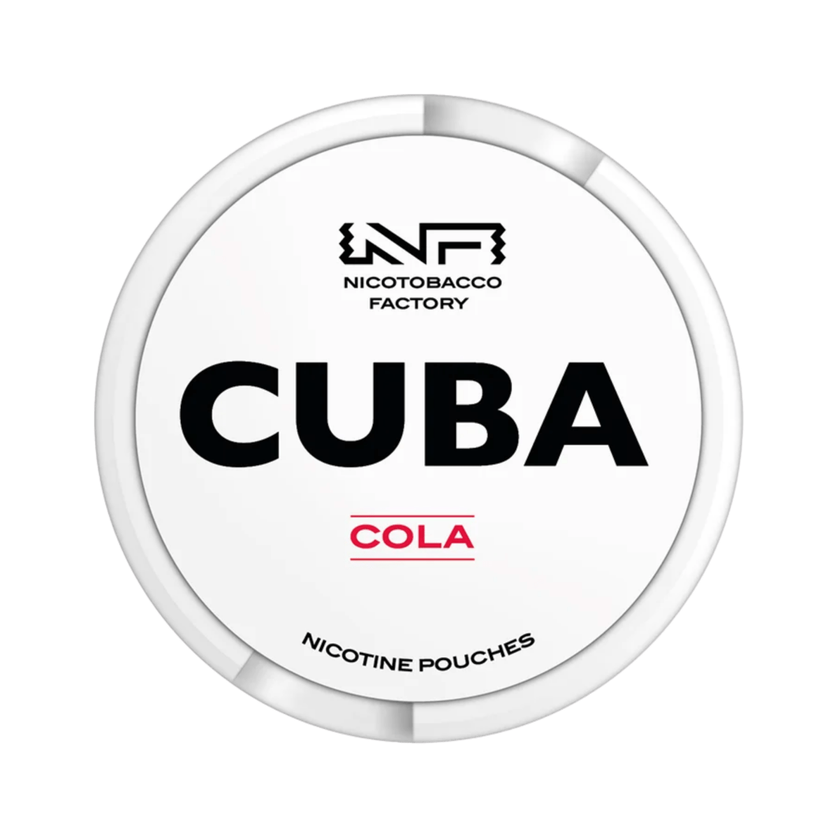 CUBA White Cola nicotine pouch can – Slim moist, 10.4mg, 20 pouches