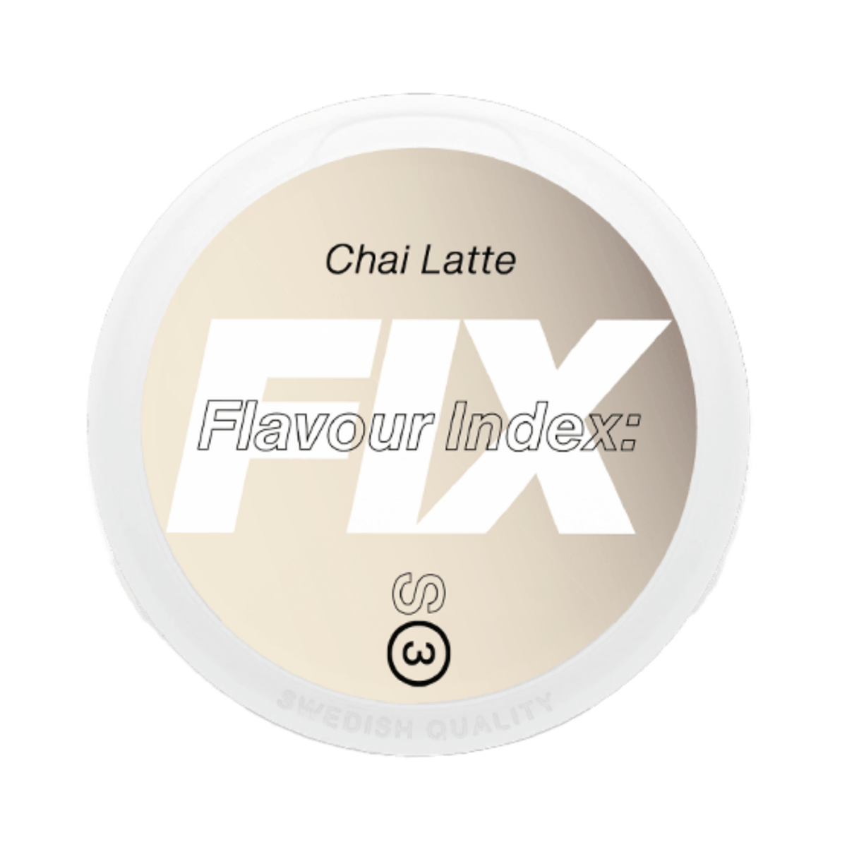 FIX Chai Latte nicotine pouch can – Slim dry, 8.4mg, 20 pouches