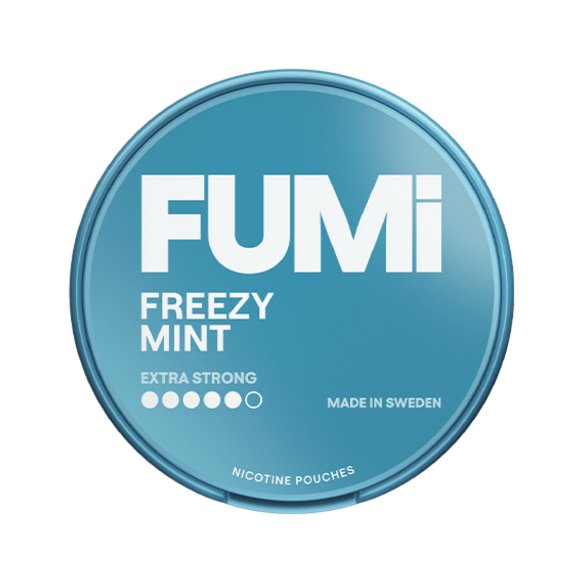 FUMi Freezy Mint Extra Strong nicotine pouch can – Slim dry, 11 mg, 20 pouches