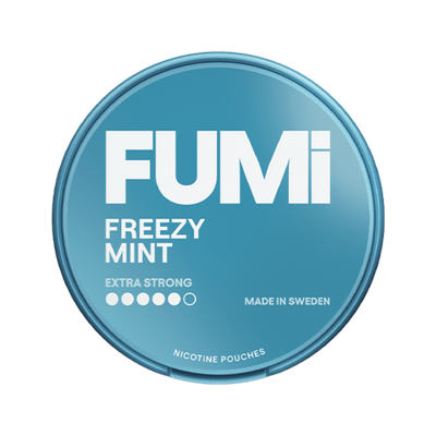 FUMi Freezy Mint Extra Strong nicotine pouch can – Slim dry, 11 mg, 20 pouches