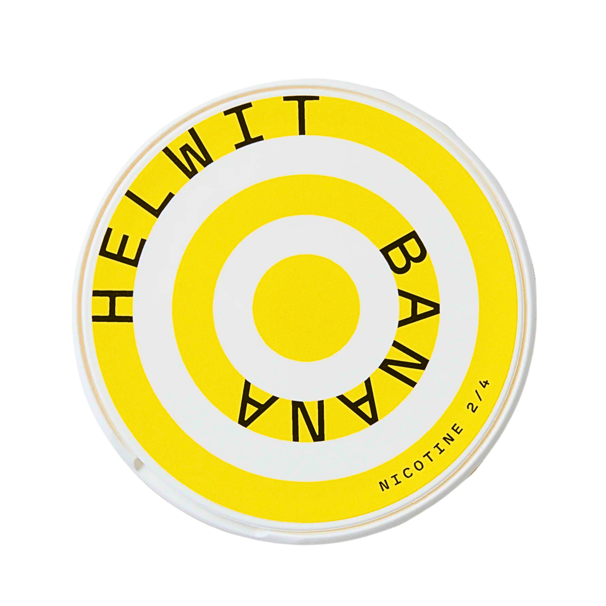 Helwit Banana nicotine pouch can – Slim moist, 3.5mg, 20 pouches