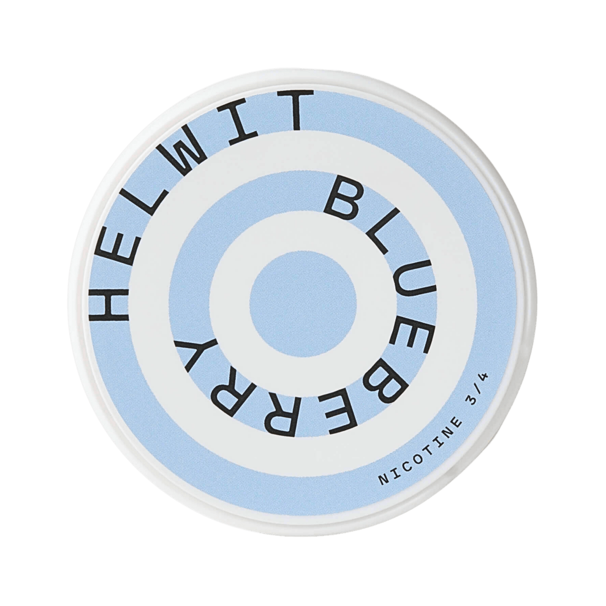 Helwit Blueberry nicotine pouch can – Slim moist, 4.5mg, 20 pouches