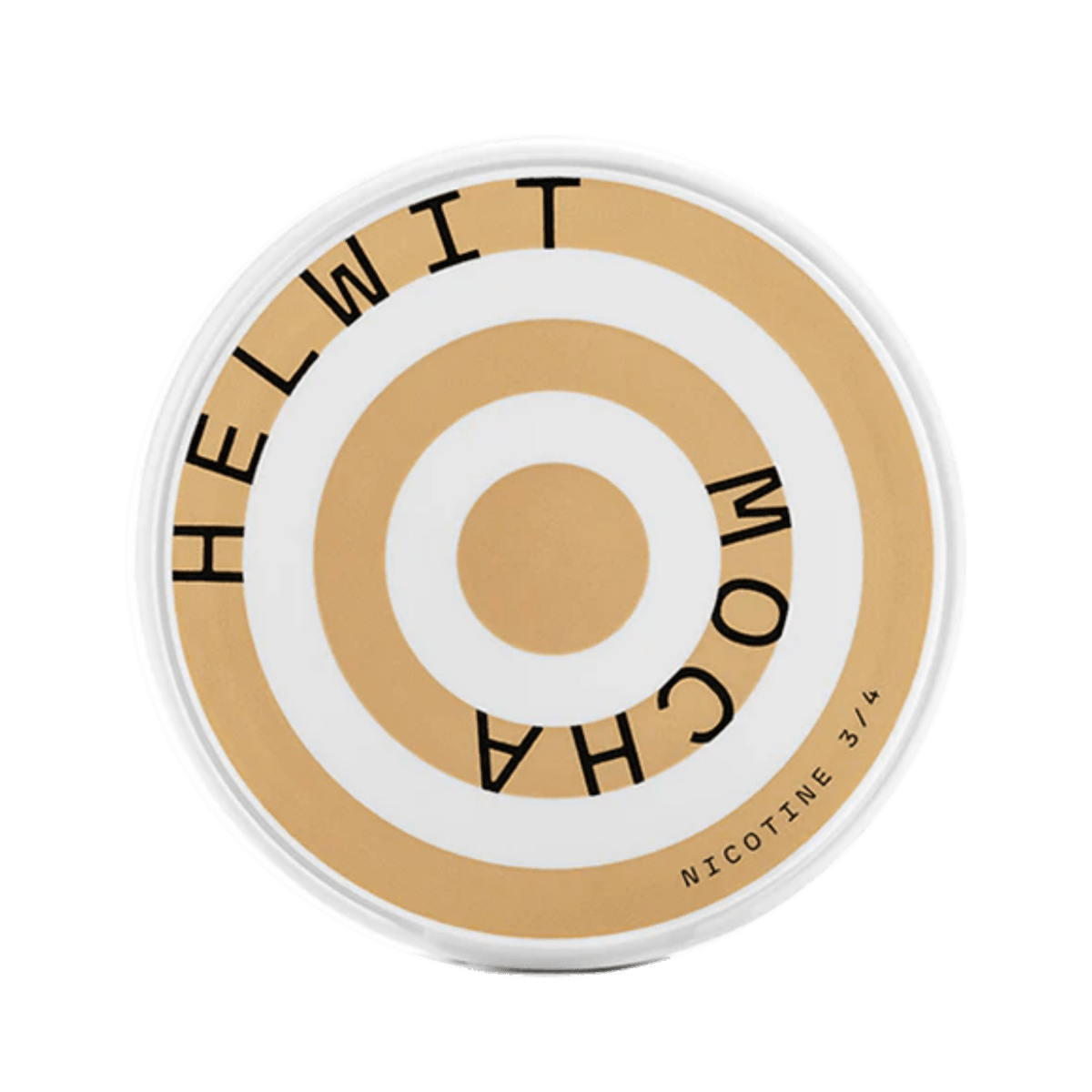 Helwit Mocha nicotine pouch can – Slim moist, 4.5mg, 20 pouches