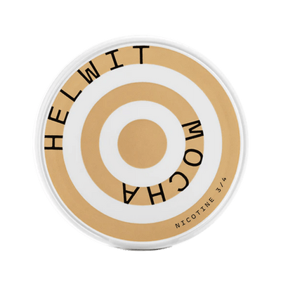 Helwit Mocha nicotine pouch can – Slim moist, 4.5mg, 20 pouches