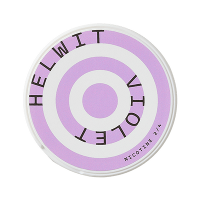Helwit Violet nicotine pouch can – slim moist, 3.5 mg, 20 pouches