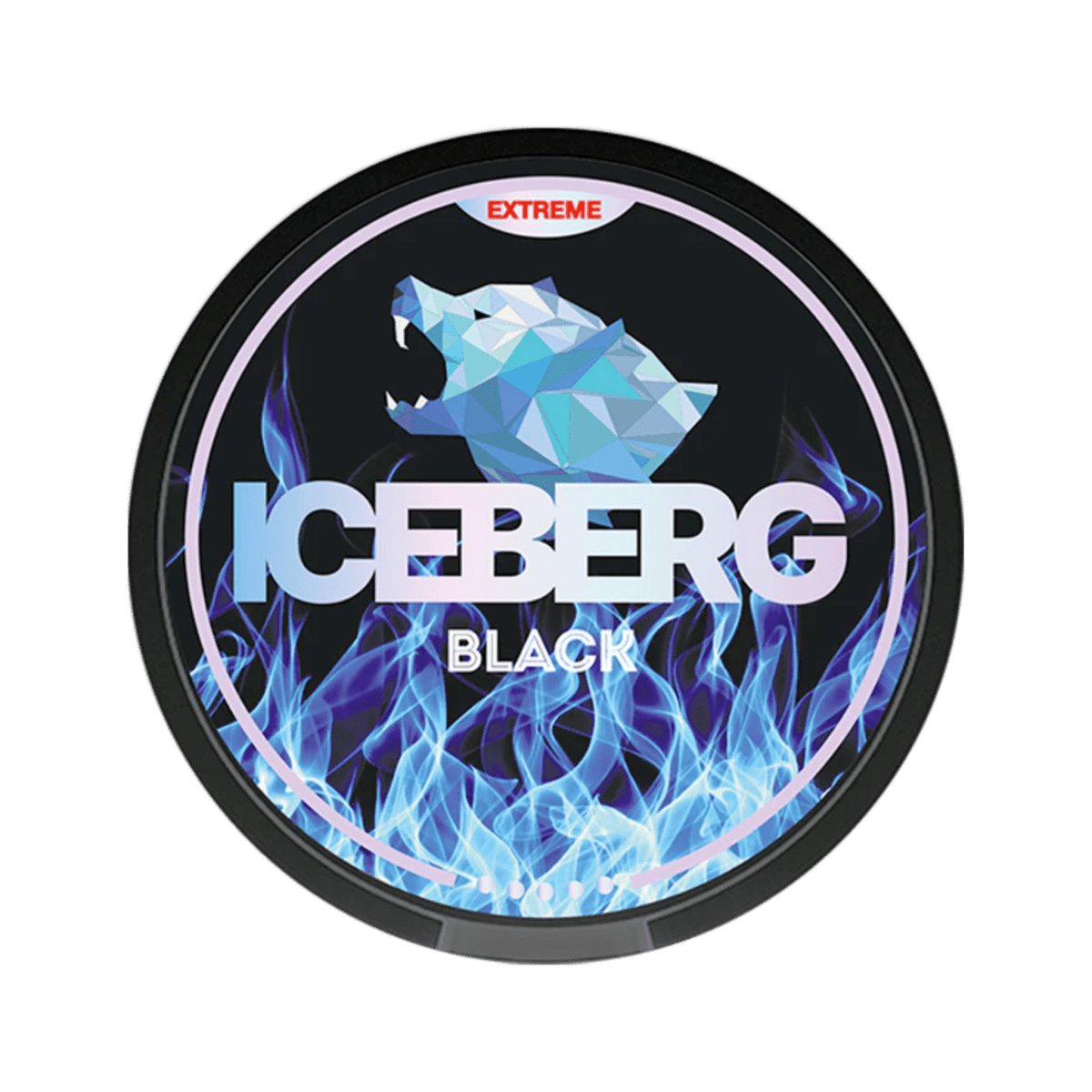 ICEBERG Black nicotine pouch can – Slim moist, 40mg, 20 pouches