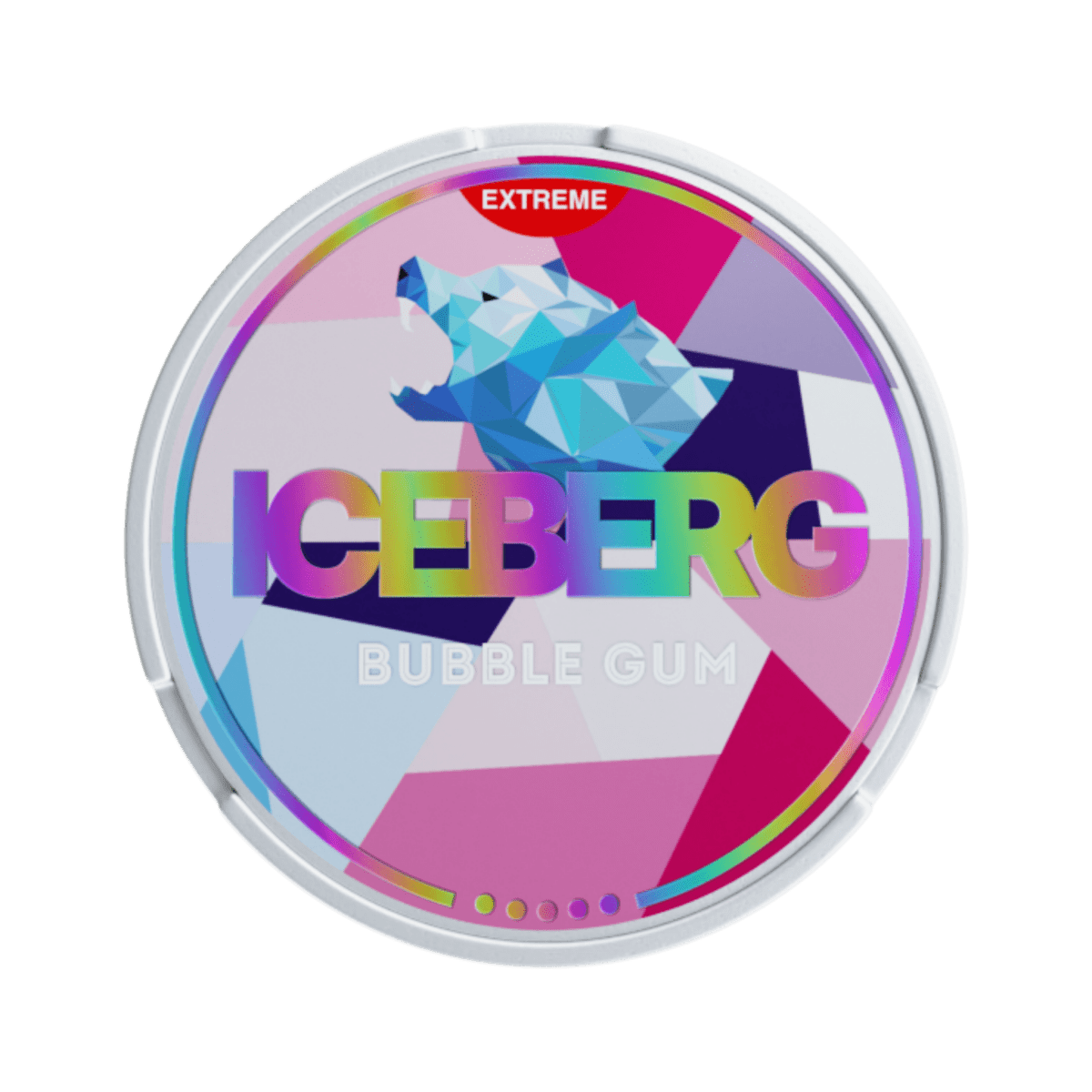 ICEBERG Bubblegum nicotine pouch can – slim moist, 35 mg, 20 pouches