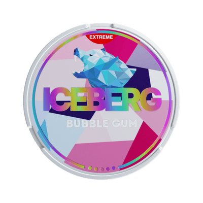 ICEBERG Bubblegum nicotine pouch can – slim moist, 35 mg, 20 pouches