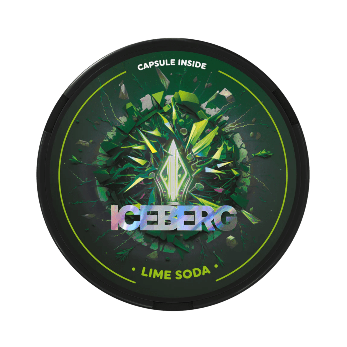 ICEBERG Capsule Lime Soda nicotine pouch can – Slim moist, 40 mg, 20 pouches